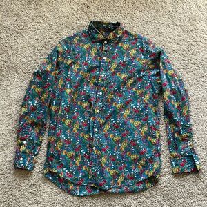 Polo Ralph Lauren Men’s Large Floral button-up. Only worn once!!